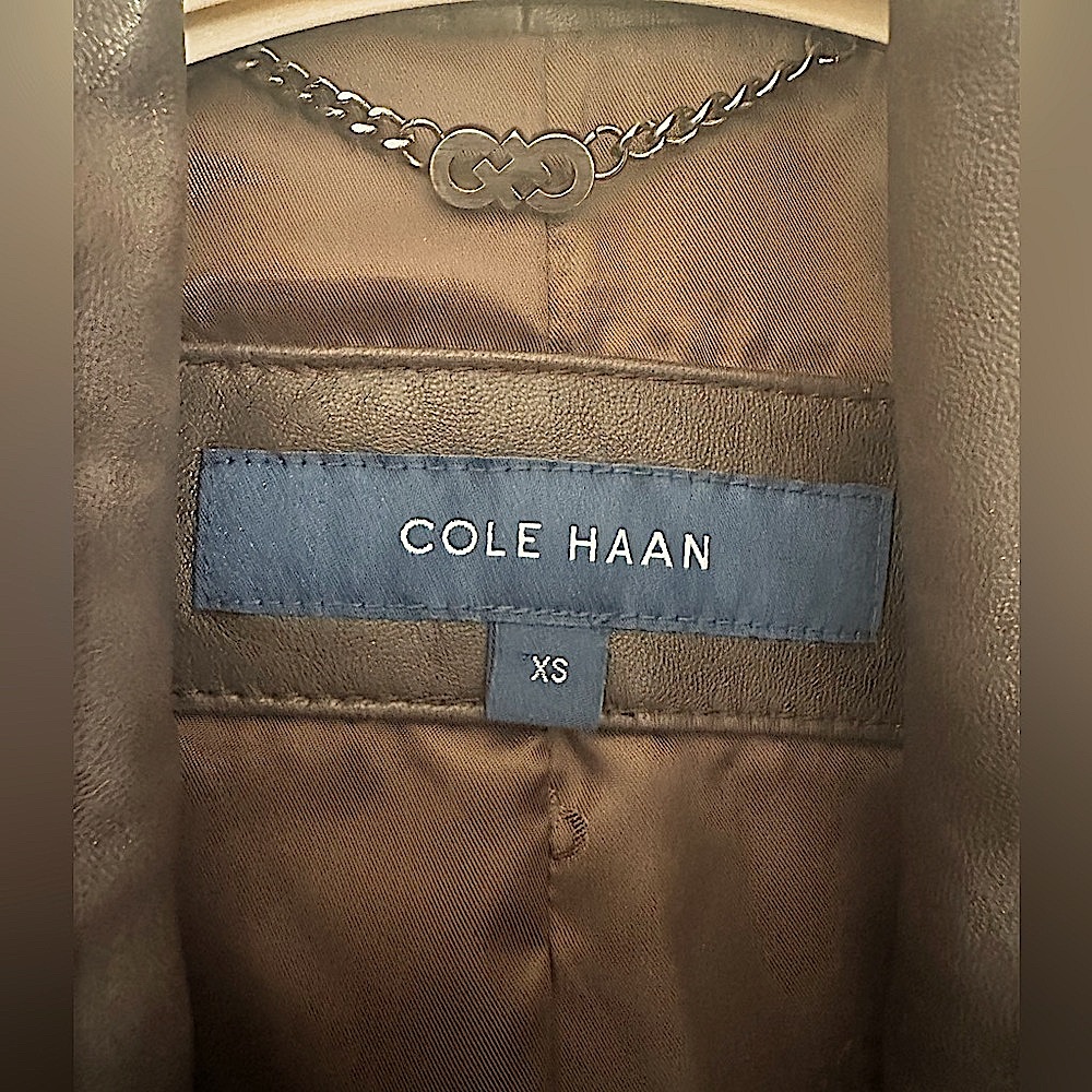Cole Hahn  Leather Jacket